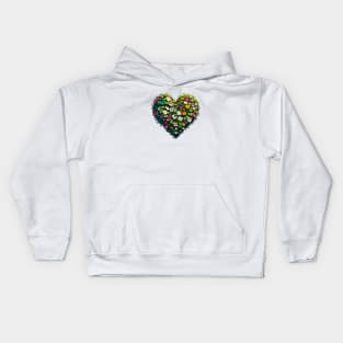 Floral Heart Kids Hoodie